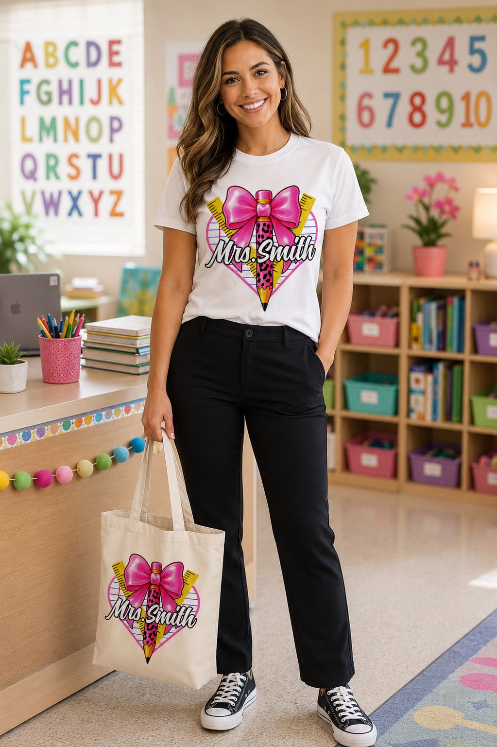 Back to School Teacher & Student Name PNG Bundle | 9 Designs
