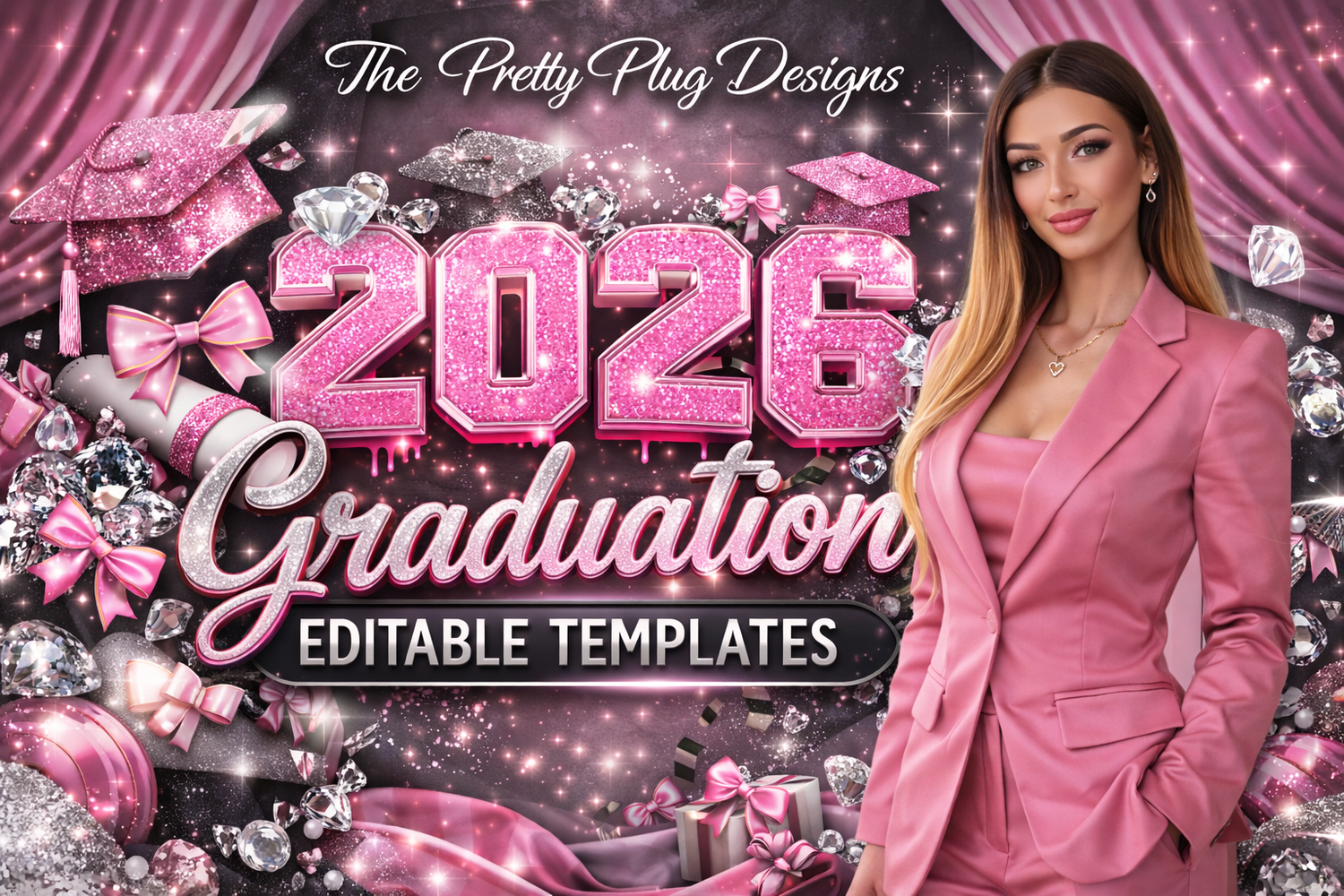 2026 Graduation Editable Templates