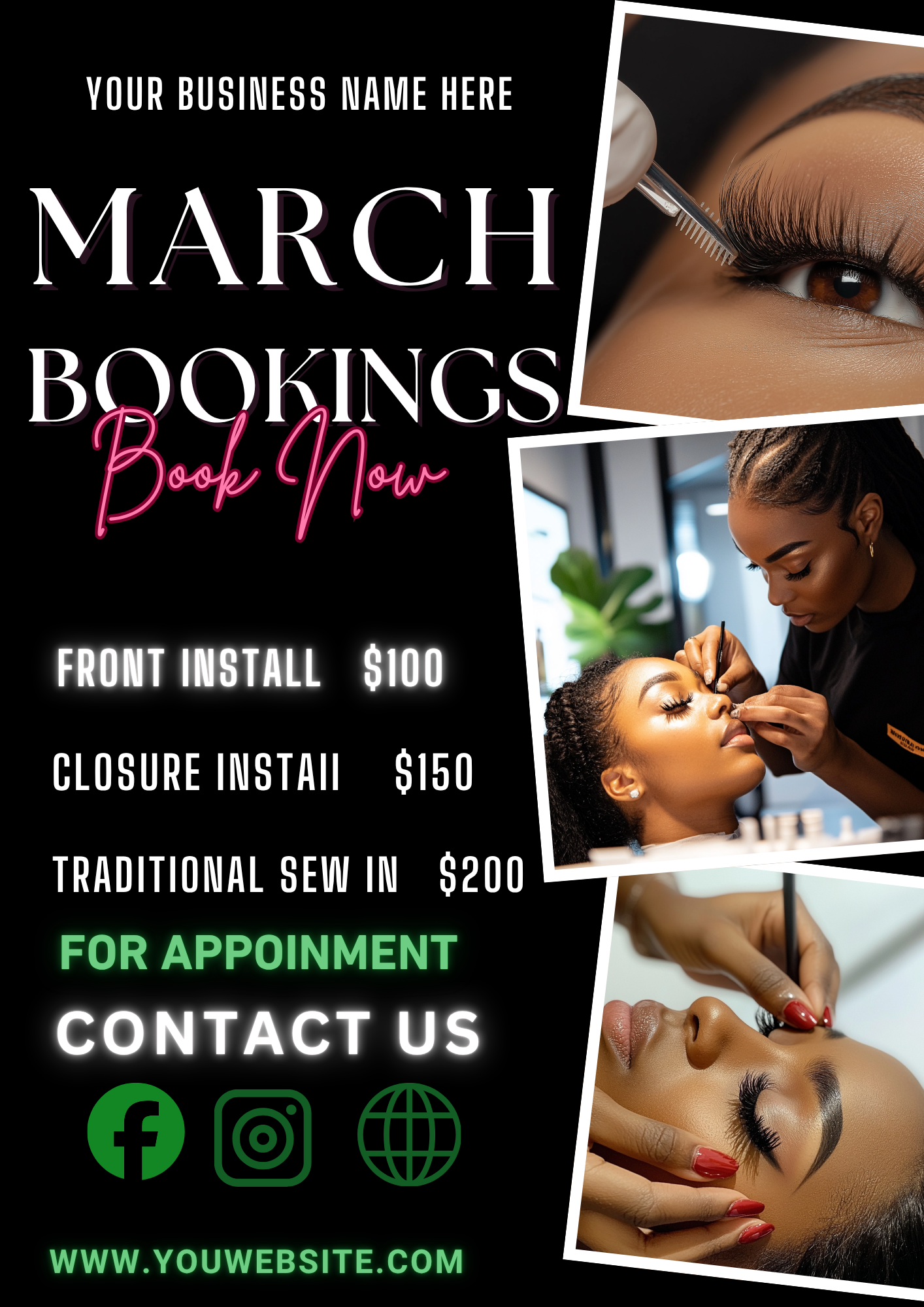 Editable March Social Media & Flyer Canva Template Bundle | 19 Premade Monthly Marketing Designs + St. Patrick’s Day Content