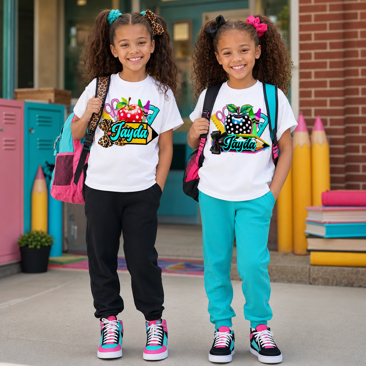 Personalized Back-To-Grade-School PNG Designs