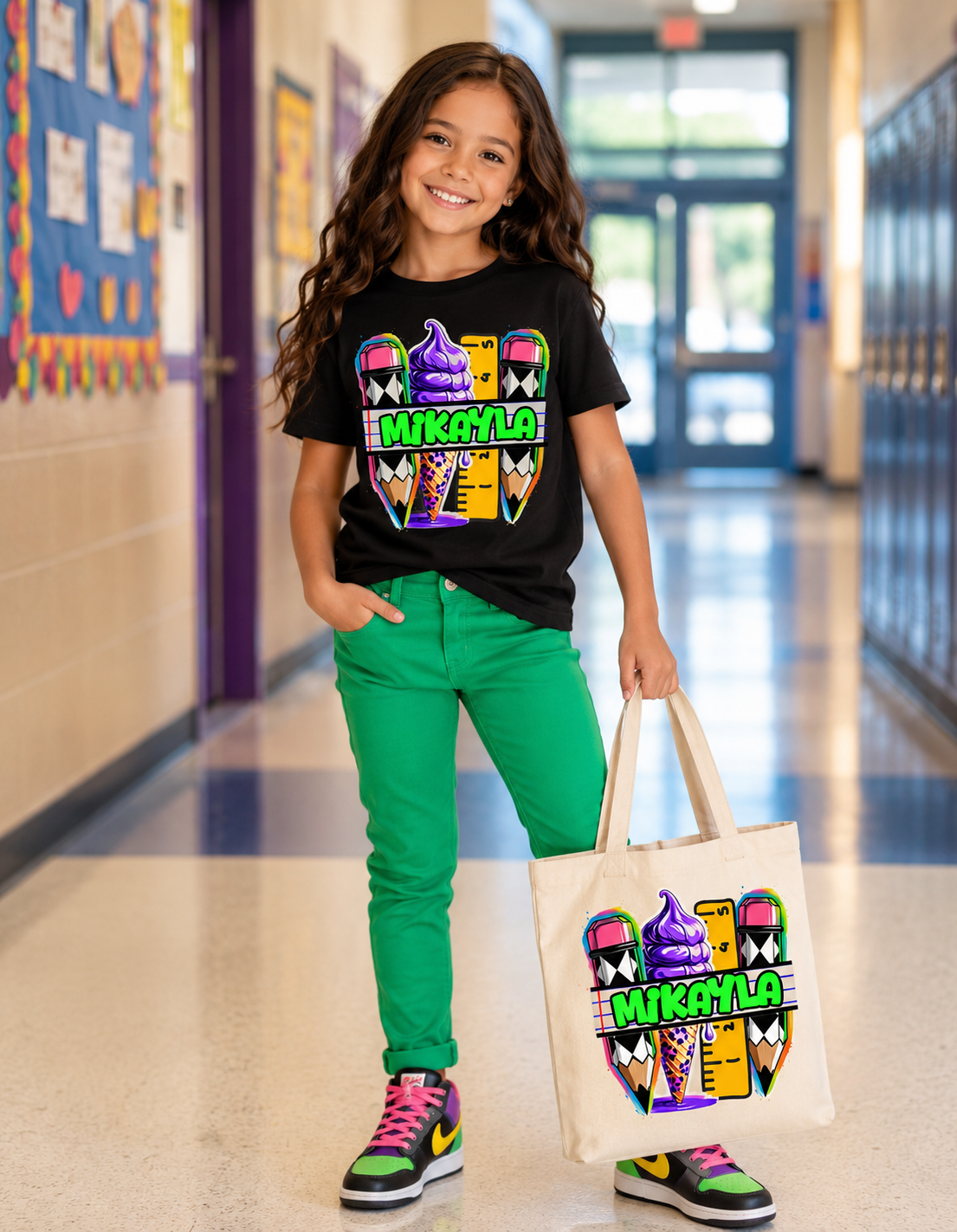 Back to School Teacher & Student Name PNG Bundle | 9 Designs
