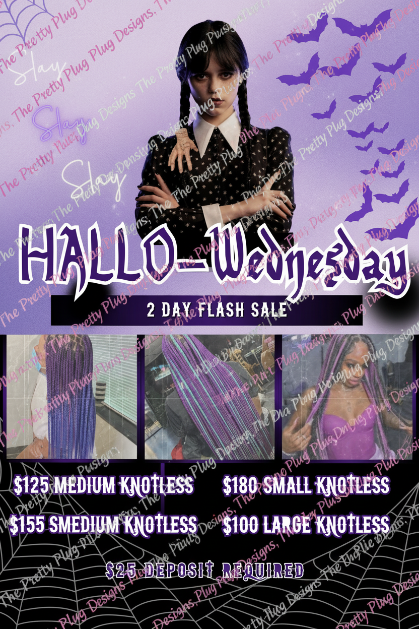 Editable Halloween Beauty Social Media Templates | 6 Canva Templates for Hair Stylists, Makeup Artists & Braiders