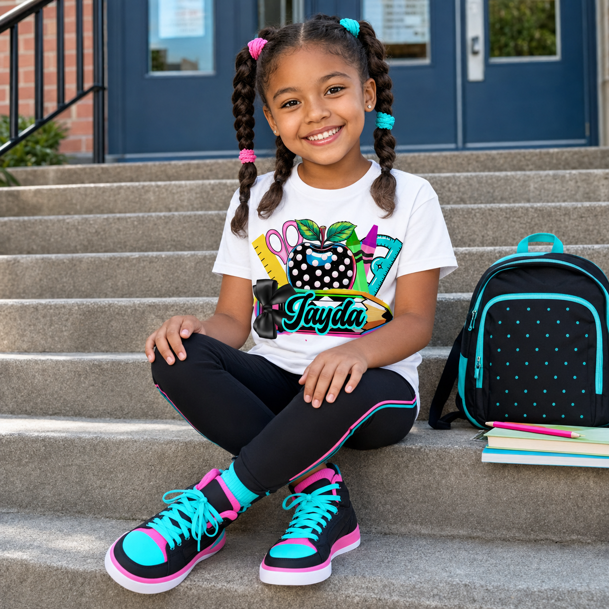 Personalized Back-To-Grade-School PNG Designs