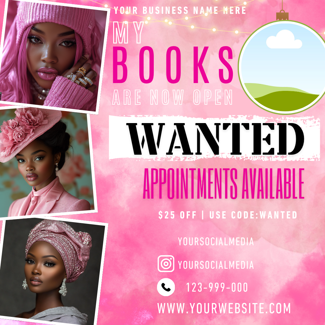April Booking, Sales & Promo Canva Template Bundle | 16 Editable Social Media Posts & Digital Flyers