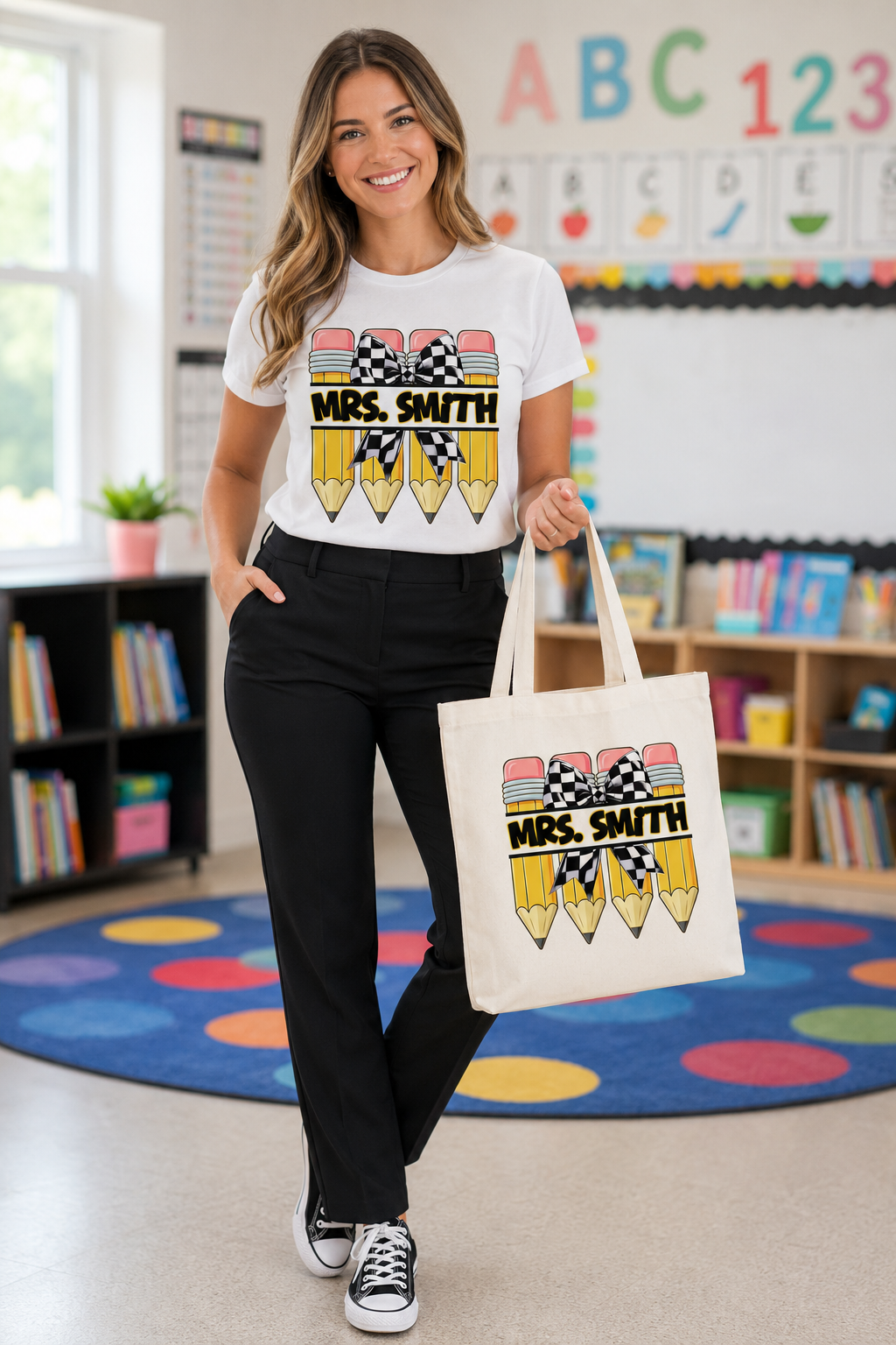 Back to School Teacher & Student Name PNG Bundle | 9 Designs