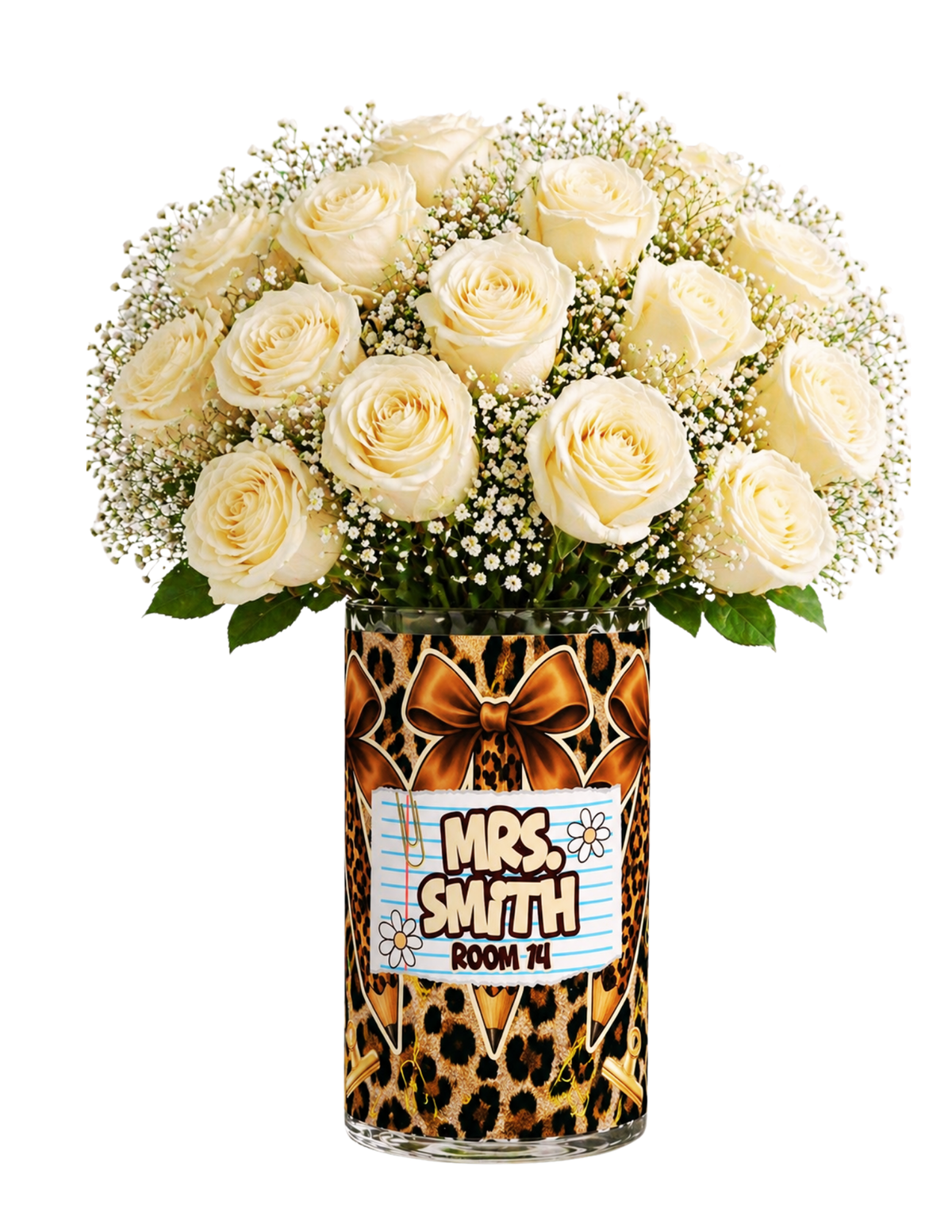 Teacher Appreciation Vase Wrap Canva Editable Template Bundle (FREEBIE FRIDAY)