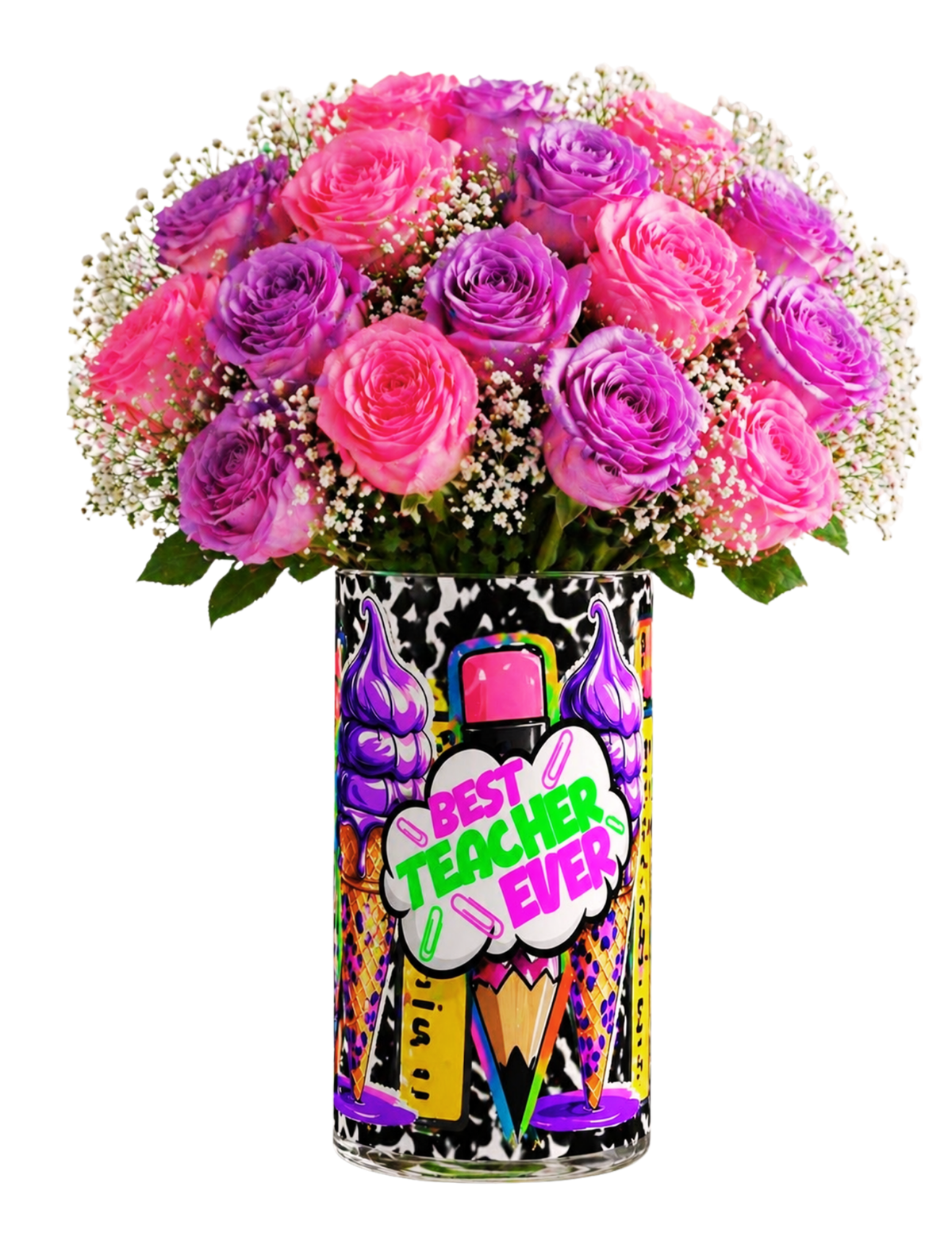 Teacher Appreciation Vase Wrap Canva Editable Template Bundle (FREEBIE FRIDAY)