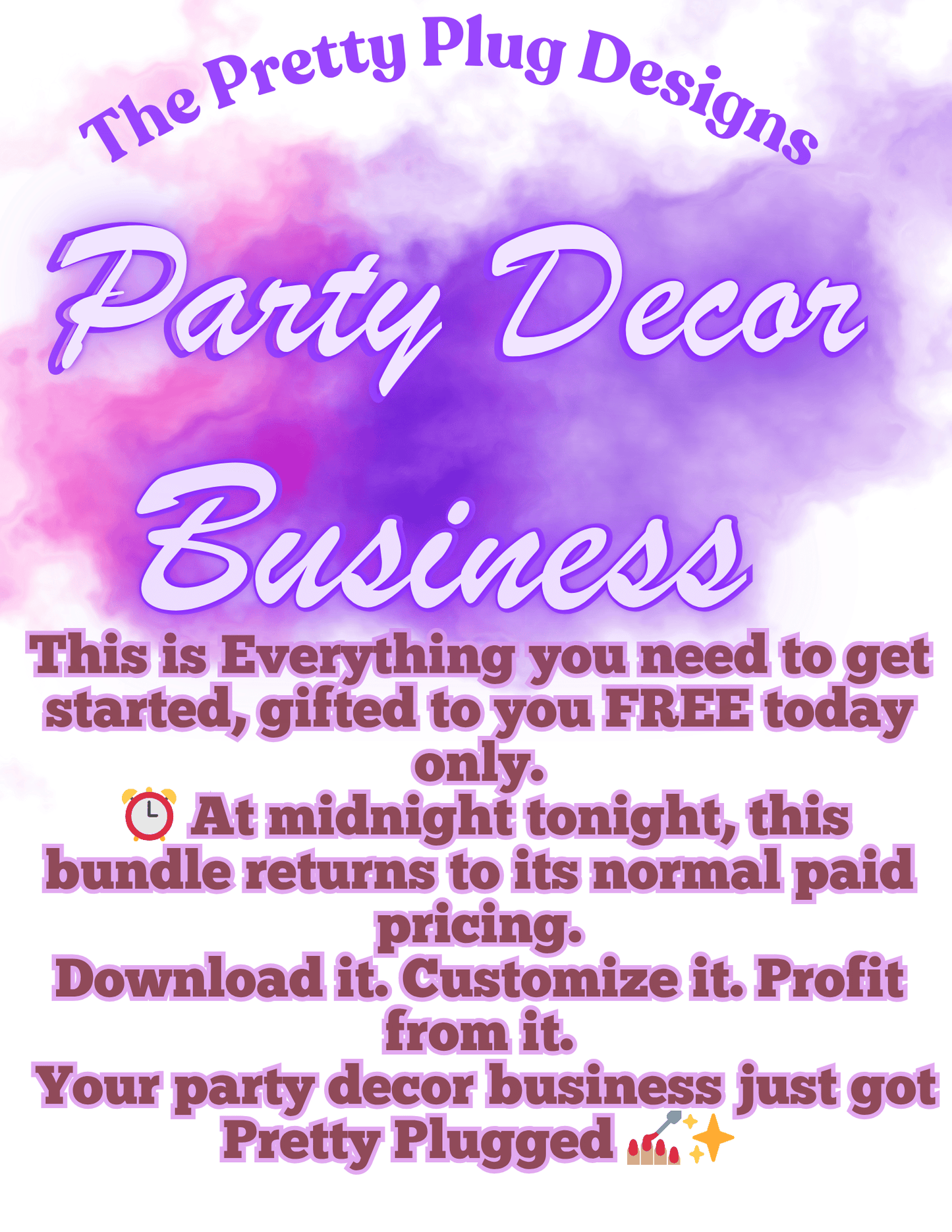 Party Decor Business Starter Kit Canva Template Mega Bundle