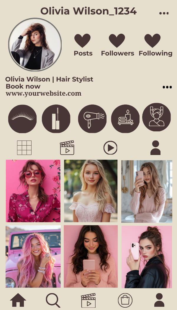 IG-Inspired Editable Business Card Bundle | 11 Canva Pages